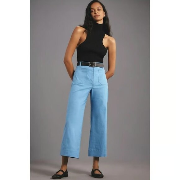 The Colette Cropped Wide-Leg Trousers by Maeve Saphire 29 - Picture 2 of 2